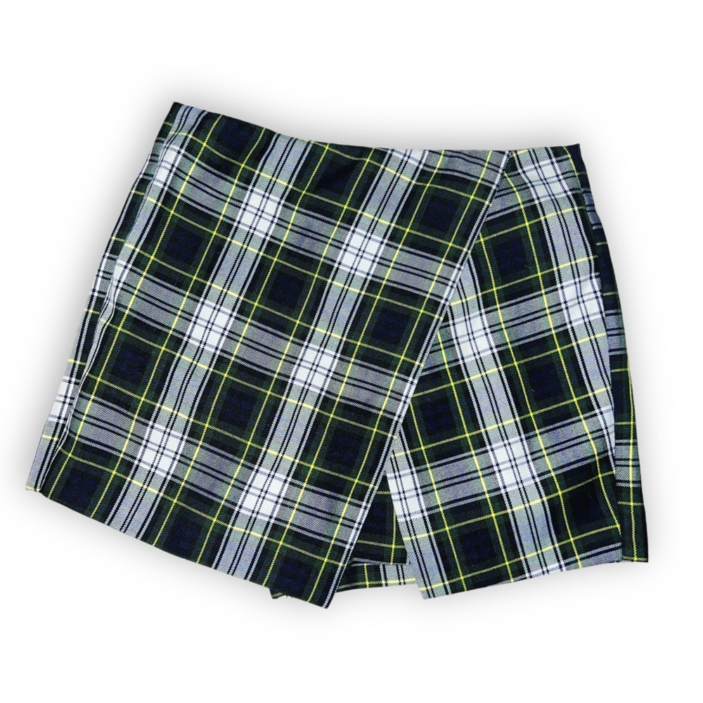 Topshop plaid mini skort